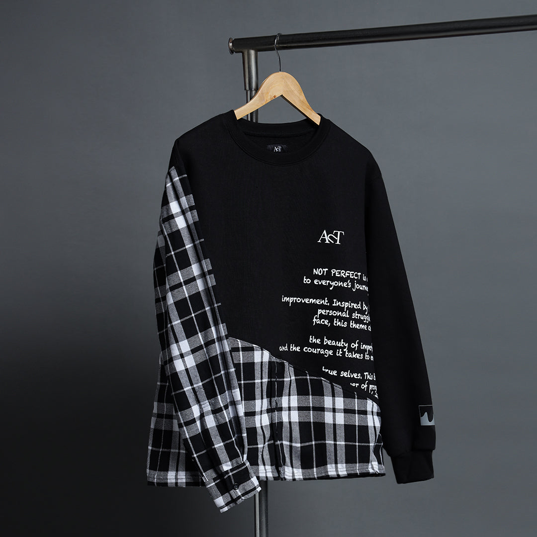 NOT PERFECT SWEATSH!RT BLACK