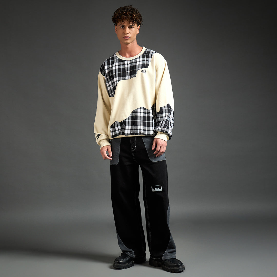 NOT PERFECT SWEATSH!RT WHITE