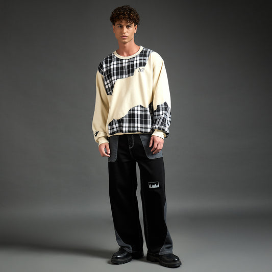 NOT PERFECT SWEATSH!RT WHITE