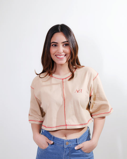 SOFT LOGOUT CROP TEE